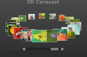 3D旋转木马图片展示效果代码