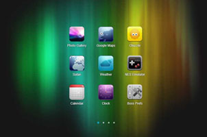 苹果iPhone手机桌面滑动效果模板