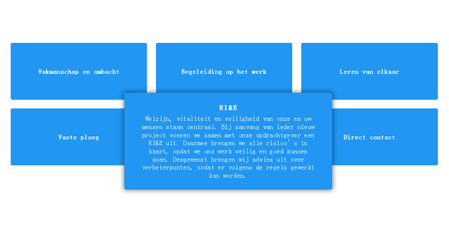 css3鼠标经过突出显示详情特效