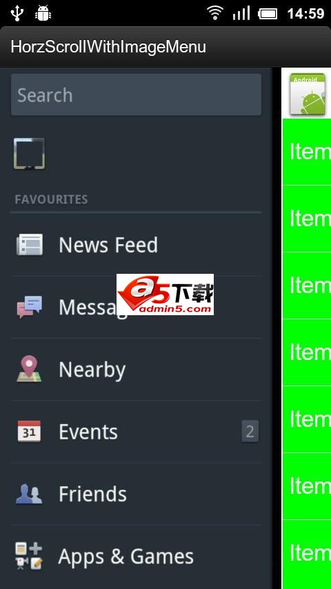 facebook的布局效果
