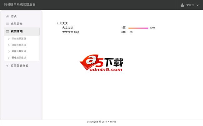 简易投票系统源码下载