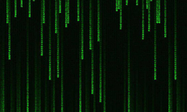 HTML5骇客帝国文字矩阵效果