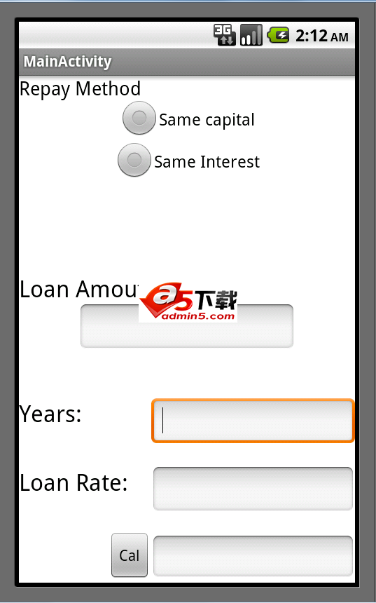 实现银行按揭贷款的基本计算功能源码