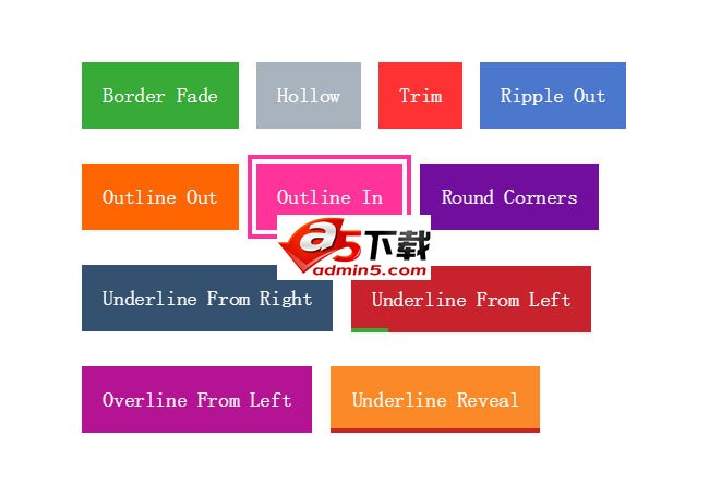 CSS3实现鼠标悬停链接按钮代码