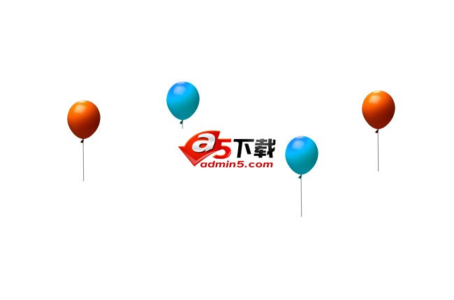 飘动下落的气球动画js特效