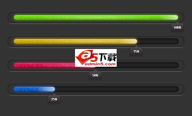 jQuery+CSS3进度条动画特效