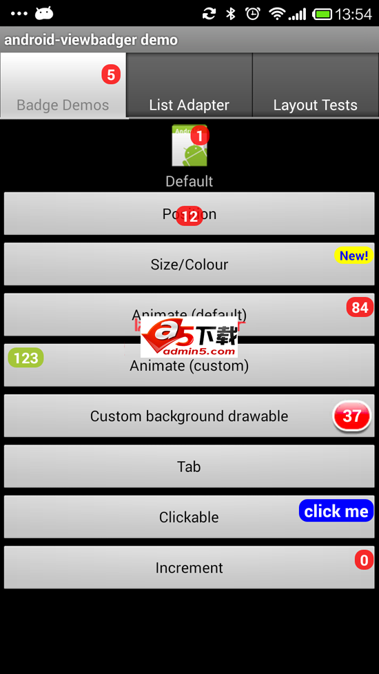 给view加红色数字提醒角标下载