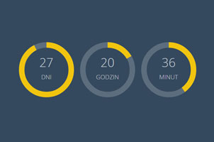 jQuery个性圆圈倒计时特效