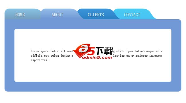html5 tab滑动切换选项卡