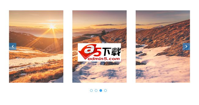 jQuery三图排列滑块幻灯片特效