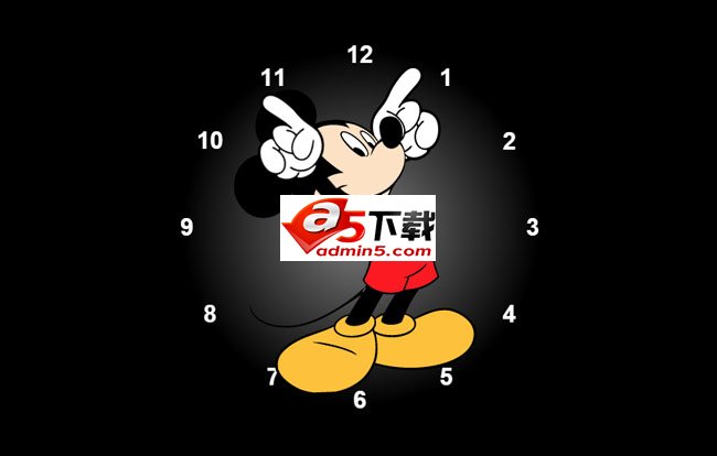 CSS3+SVG实现米老鼠钟表
