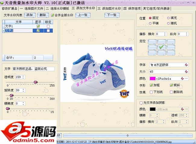 天音批量加水印大师