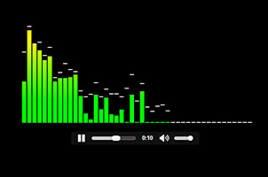 HTML5音频可视化频谱跳动代码