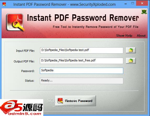 Instant PDF Password Remover