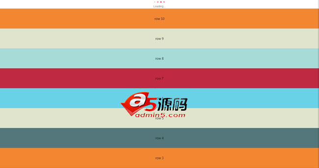  jquery往上拖动刷新页面代码下载