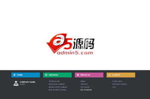 jquery视觉差网站底部固定位置通栏特效代码