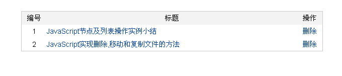 JavaScript实现节点的删除与序号重建实例