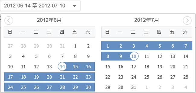 Jquery多种方式贴近用户体验的日期选择时间插件pickerDateRange