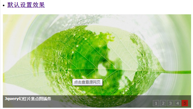 Jquery幻灯片特效代码分享--鼠标点击按钮时切换(1)
