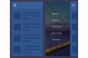 jQuery+CSS3移动手机菜单代码