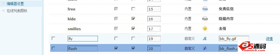 Discuz教程:怎样恢复后台被删除的flash功能