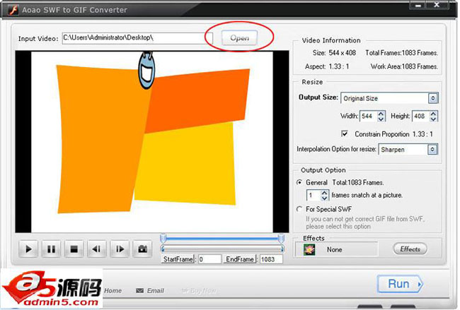 SWF to GIF Converter