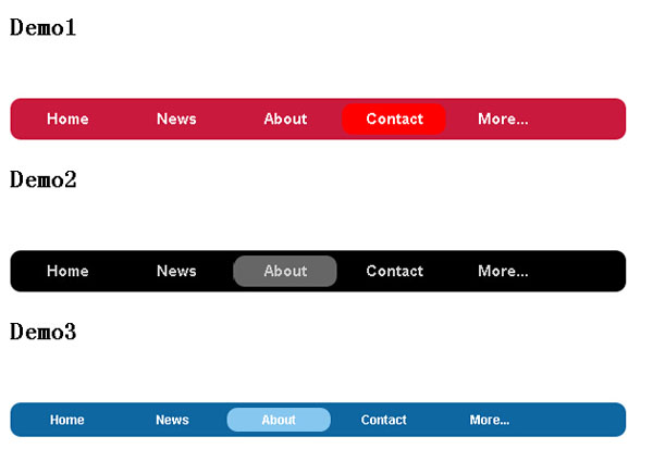 jquery实现左右滑动菜单效果代码