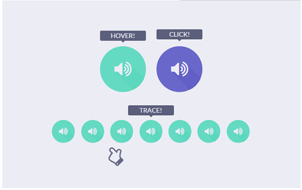 jQuery实现鼠标滑过点击事件音效试听