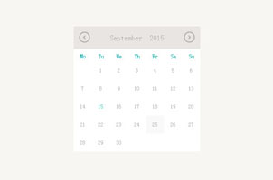 jQuery UI自定义样式日历代码