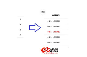 jQuery右侧简洁在线QQ客服代码