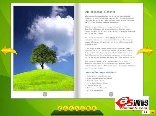  FlipBook书本翻页动画效果代码