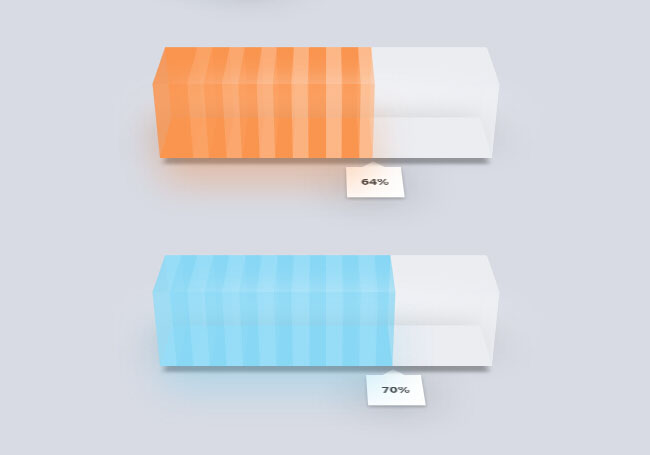 v 3D立体进度条加载动画特效 