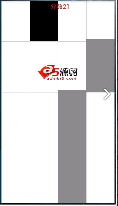 Android游戏源码仿别碰白块儿游戏