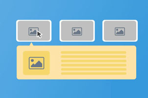 jQuery可伸展的网格布局特效