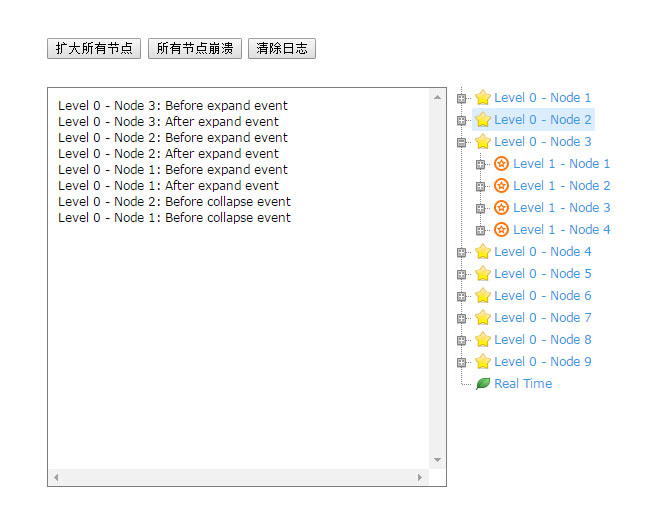 带 日志JS多级目录树结构特效