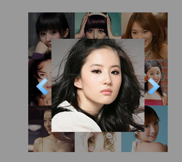 jQuery实现的qq空间遮罩层相册切换特效源码