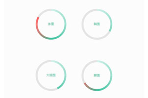 html5 svg圆形进度统计动画特效