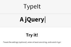 jQuery打字机插件typeit.js
