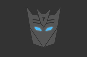 纯CSS3变形金刚霸天虎图标特效