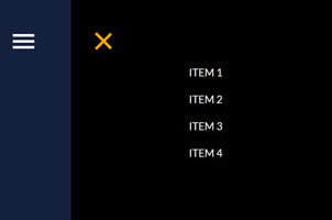 CSS3动画过渡全屏导航菜单特效