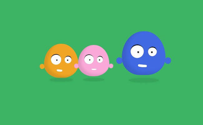  纯CSS3弹性卡通怪物动画特效