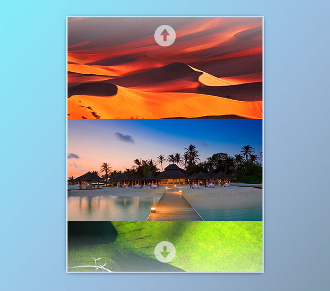 jQuery图片垂直切换幻灯片代码