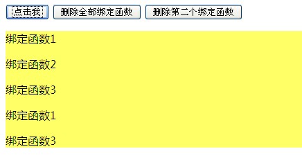 jQuery unbind()方法实例详解