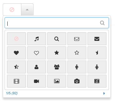 JS组件系列之Bootstrap Icon图标选择组件