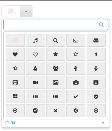 JS组件系列之Bootstrap Icon图标选择组件