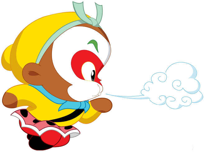 HTML5 canvas孙悟空卡通头像