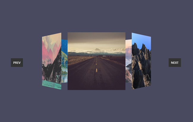  jQuery带前后按钮旋转木马特效