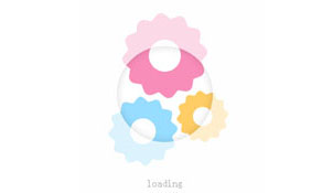 css3实现的可爱齿轮loading加载动画特效源码
