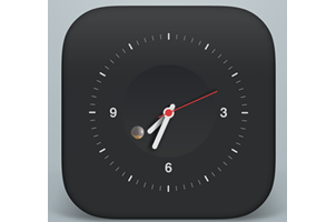 html5+css3实现的黑色圆形时钟效果源码