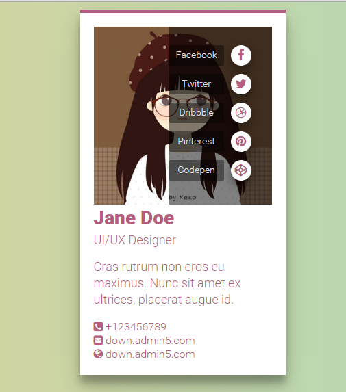 纯CSS3实现手机APP滑动菜单动画特效源码